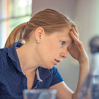 stressed woman